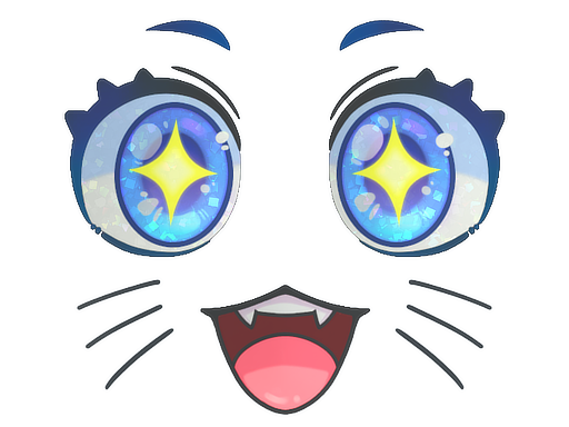 Kawaii Eyes (Glitter)